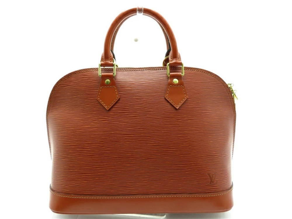 LOUIS VUITTON Alma Epi Kenya Brown Handbag